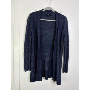 Whbm Sweater Womens Small Cardigan Cableknit Longline Chunky Wool Blend
